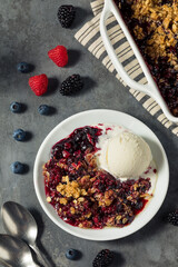Homemade Berry Crumble Dessert