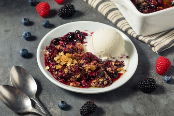 Homemade Berry Crumble Dessert