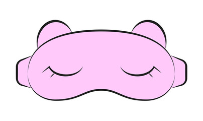 cute pink icon sleep mask