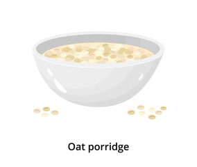 Oat porridge.