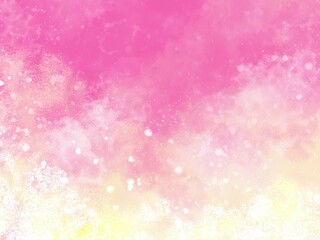 Pink yellow cute sky star light background