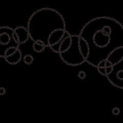 Fototapeta premium Rose pink stars Sprocket shiny confetti little