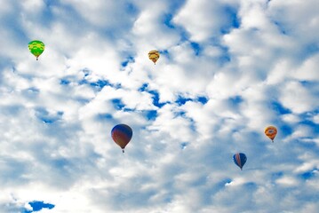 balloons in the sky