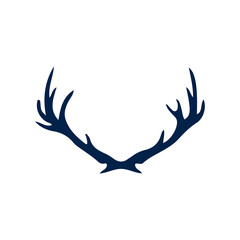 Obraz premium Deer icon logo template isolated on white background.