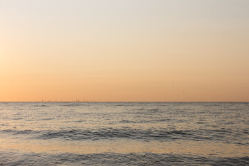 Sunrise over the sea. Black Sea