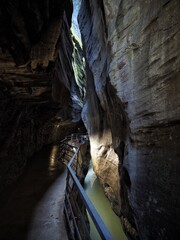 Aareschlucht gorge canyon, Meiningen Switzerland