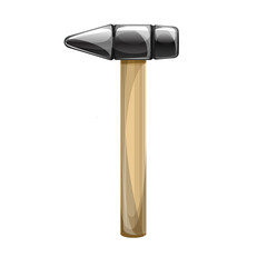 Vector image of a hammer Isolated on white background. Concept. Tool. Cartoon. EPS 10
