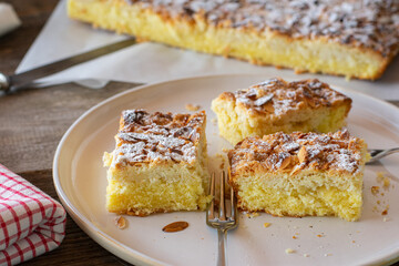 piece of cake on a plate