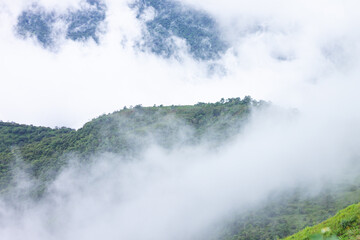 Sea of mist in the morning at Phu Thap Boek viewpoint. 