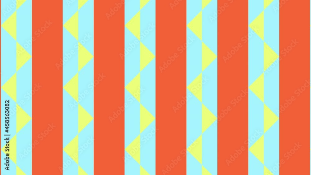 Aufkleber animated tiles in geometric mosaic in retro flat style. motion graphic seamless loop animation in br