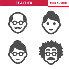 Teacher, Professor Icons