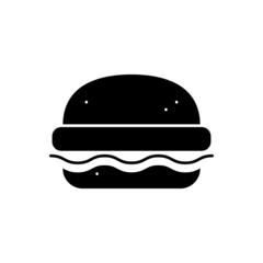 Burger icon vector. fast food illustration sign. hamburger symbol. cheeseburger logo.
