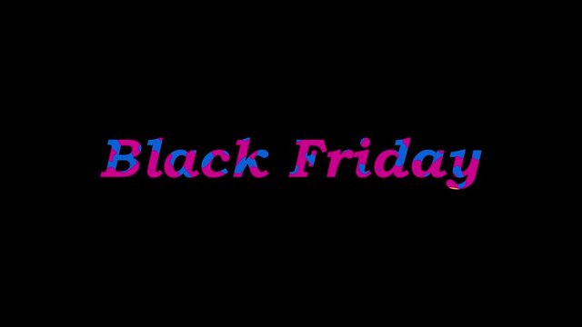 Liquid Black Friday text animation. Abstract Motion Graphic animated background. Seamless loop. Can loop to any duration.