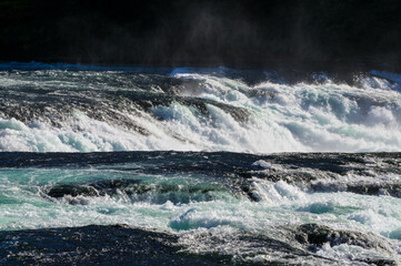 water flowing into the water