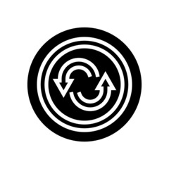 spare tires glyph icon vector. spare tires sign. isolated contour symbol black illustration