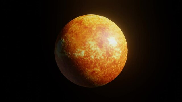 3D modeling star Sun on a black background. Concept 3d render element
