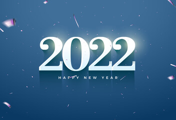 Obraz na płótnie Canvas Happy New Year 2022 vectors illustrartion design