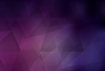 Fototapeta premium Dark Pink vector low poly background.