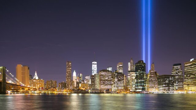 night light manhattan panorama september 11 4k timelapse from new york