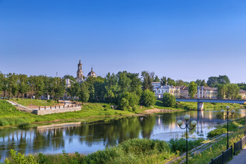 Fototapeta na wymiar View of Torzhok, Russia