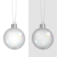 Glass Christmas ball.