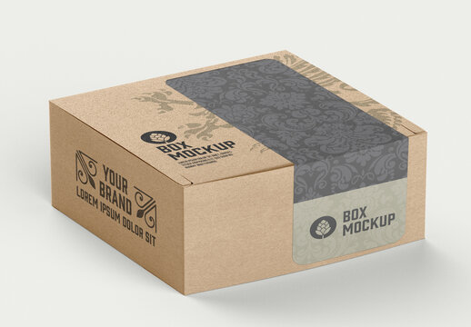 Craft Box Mockup Stock Template