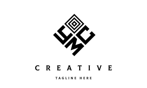 YCM rectangle three latter logo vector