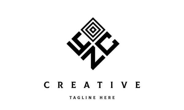 YCN rectangle three latter logo vector
