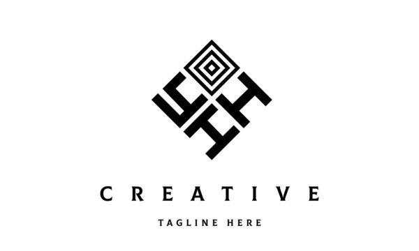 YHH rectangle three latter logo vector