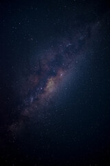 Galactic center with blue hues and Stars
