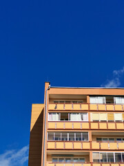 Beautiful building against the blue sky