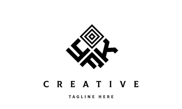 YKF rectangle three latter logo vector