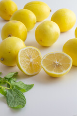 Fototapeta na wymiar lemon, lemons on the table