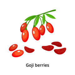Bunch of goji berries
