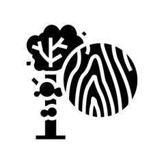 teak wood glyph icon vector. teak wood sign. isolated contour symbol black illustration