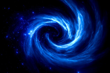 Illustration of Galaxy space Background, The universe consists of stars, black hole, nebula,  sprial galaxy, milky way, planet