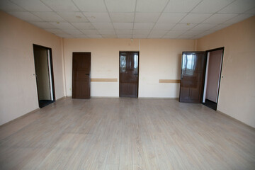 Fototapeta na wymiar Empty room with beige walls.
