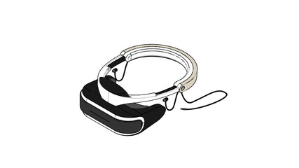 Virtual Reality Headset Illustration