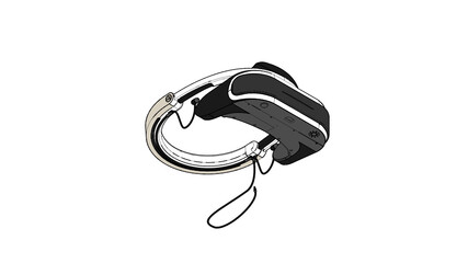Virtual Reality Headset Illustration