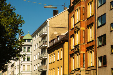 Street life in Munich, Gabelsbergerstr. , Richard-Wagner-Str.