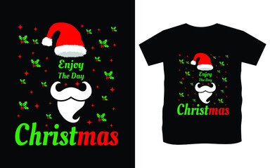 Christmas typography vector T-shirt design