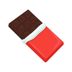 Chocolate Sign Emoji Icon Illustration. Sweet Food Vector Symbol Emoticon Design Clip Art Sign Comic Style.