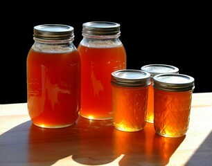 small harvest of winter honey