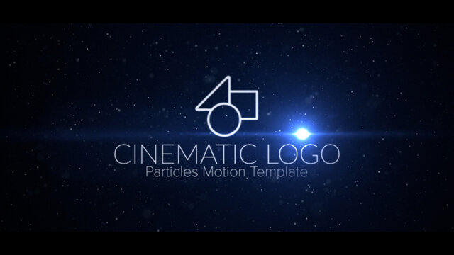 Cinematic Particles Logo Reveal
