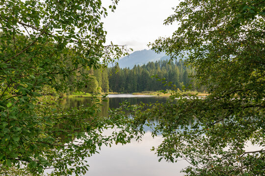 Gieringer Weiher in Tirol im Fr&uuml;hherbst