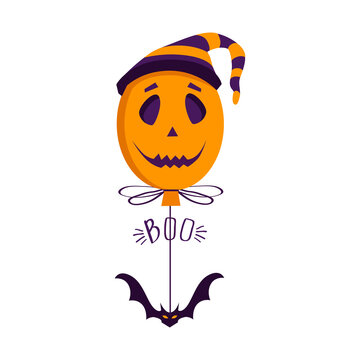 Scary halloween balloon © oksana