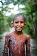 Smiling portrait of Young Bangladeshi boy 