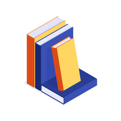 Books Isometric Icon