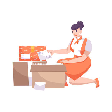 Postal Worker Illustration