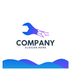 wrench , service ,logo template